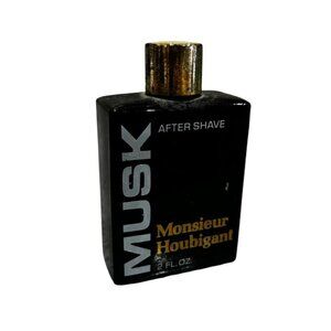 Vintage Musk  Monsieur Houbigant Mens After Shave Soother 4 FL Oz 75% Full